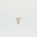 Teardrop Floating Diamond in yellow