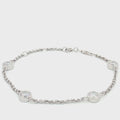 Bezel Set Four Stone Bracelet
