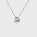 Lisa's Choice - Large Floating Diamond Lab Grown CERTIFIED DIAMOND on illusion wire and including  9ct yellow gold