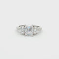 Baguette Cut Three Stone Ring