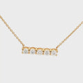 Five Stone Bar Necklace