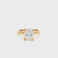 Elongated Cushion Cut Solitaire Ring
