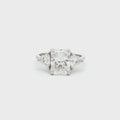 Radiant and Trillion Cut Ring