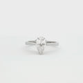Petite Teardrop Cut Solitaire Ring