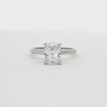 Elongated Cushion Cut Solitaire Ring