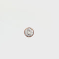Small Round Rose Gold Floating Diamond