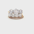 Classic Trillogy Traditional Four Stone and Band