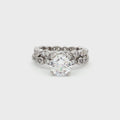 Brilliant Cut Solitaire Ring on Jazz Band and matching Jazz  Band