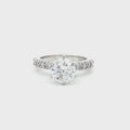 Brilliant Cut Solitaire with Brilliant Cut Side Stones Ring