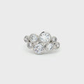 Eight Stone Bezel Bubble Ring
