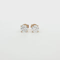 Lisa's Everyday classic stud Earrings in Lab Grown Diamonds in yellow gold