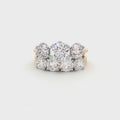 Classic Trilogy Ring and Traditional Four Stone Ring