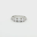 Petite Brilliant Cut Three Stone Ring