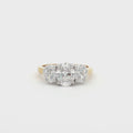Oval Cut Three Stone Ring