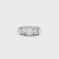 Princess Cut Three Stone Ring