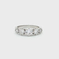 Modern Five Stone Brilliant Cut Ring