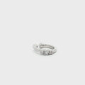 Three Stone Helix Cuff Earring