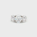 Large Three Stone Oval Ring