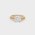 Brilliant Soliatire Ring with Milgrain Setting