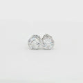 Bezel Solitaire Stud Earrings