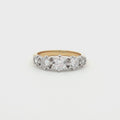 Modern Five Stone Brilliant Cut Ring