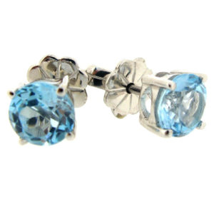 Beautiful blue topaz earrings by Desert Diamonds