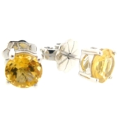 Beautiful citrine 1.5 carat earrings by Desert Diamonds