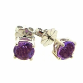 Beautiful dark amethyst 1.5 carat earrings by Desert Diamonds