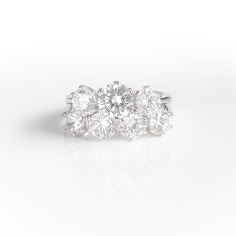 Stunning 3 and 4 Stone Brilliant Prong Set Ring Desert Diamonds Ireland